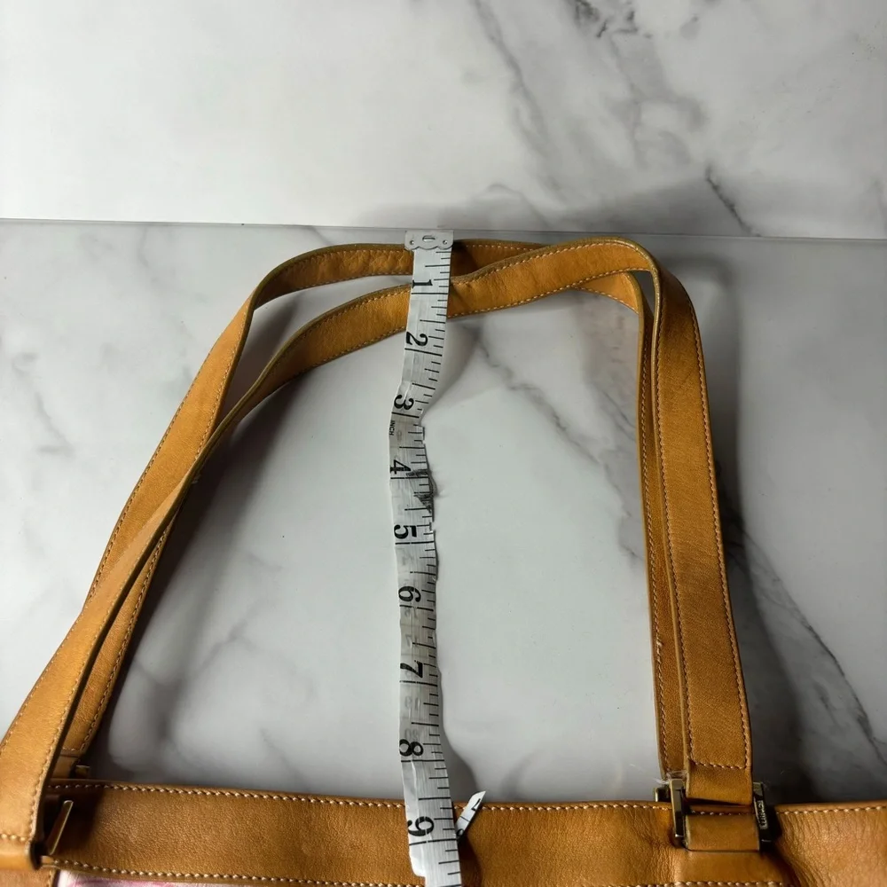 Versace Medusa Pink Leather And Canvas 2 Side Handle Tote/ Bag